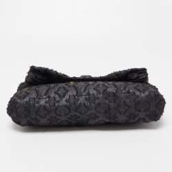 Pre Owned Louis Vuitton Black Lurex Limited Edition Altair Clutch