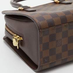 Pre Owned Louis Vuitton Damier Ebene Canvas and Leather Triana Bag