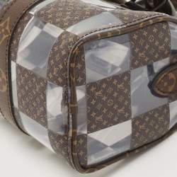 Pre Owned Louis Vuitton Monogram Chess Canvas and PVC Keepall Bandoulière 25 Bag
