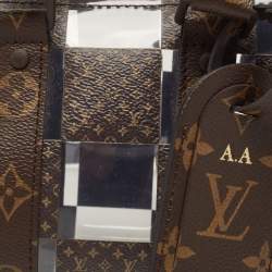 Pre Owned Louis Vuitton Monogram Chess Canvas and PVC Keepall Bandoulière 25 Bag
