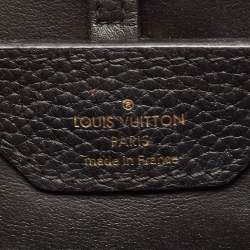 Pre Owned Louis Vuitton Black Taurillon Leather Mechanical Flower Capucines BB Bag