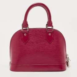 Pre Owned Louis Vuitton Carmine Epi Leather Alma BB Bag