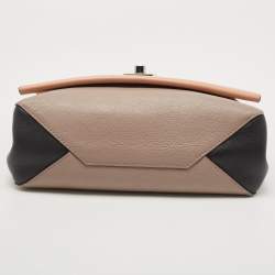 Pre Owned Louis Vuitton Tricolor Leather Lockme II Top Handle Bag