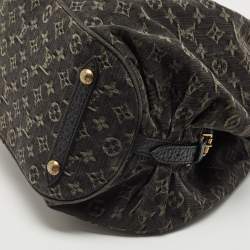 مملوكة مسبقًا Louis Vuitton Black Denim Monogram Surya XL Bag