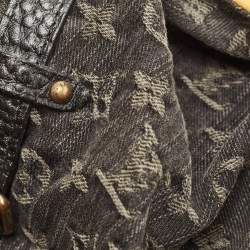 مملوكة مسبقًا Louis Vuitton Black Denim Monogram Surya XL Bag