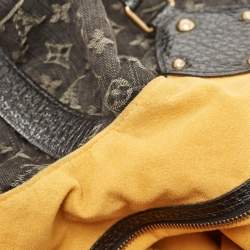 مملوكة مسبقًا Louis Vuitton Black Denim Monogram Surya XL Bag