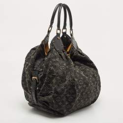 مملوكة مسبقًا Louis Vuitton Black Denim Monogram Surya XL Bag