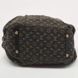 مملوكة مسبقًا Louis Vuitton Black Denim Monogram Surya XL Bag