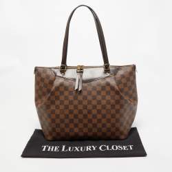Pre Owned Louis Vuitton Damier Ebene Canvas and Leather Westminister GM Bag