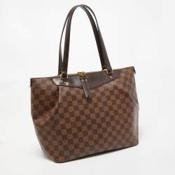 Pre Owned Louis Vuitton Damier Ebene Canvas and Leather Westminister GM Bag