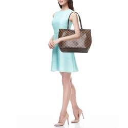 Pre Owned Louis Vuitton Damier Ebene Canvas and Leather Westminister GM Bag