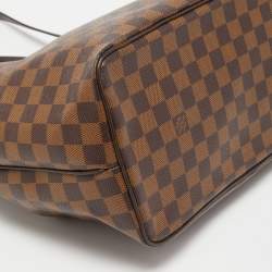 Pre Owned Louis Vuitton Damier Ebene Canvas and Leather Westminister GM Bag