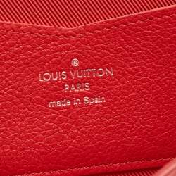 Louis Vuitton Red Leather Lockme II Wallet