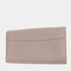 Louis Vuitton Grey Leather Capucines Wallet