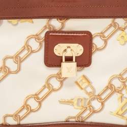 مملوكة مسبقًا Louis Vuitton White Monogram Charms Limited Edition Cabas Bag