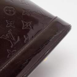 Pre Owned Louis Vuitton Amarante Monogram Vernis Alma GM Bag