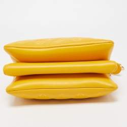 Pre Owned Louis Vuitton Sunflower Puffy Monogram Leather Coussin PM Bag