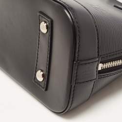 Pre Owned Louis Vuitton Black Epi Leather Alma BB Bag