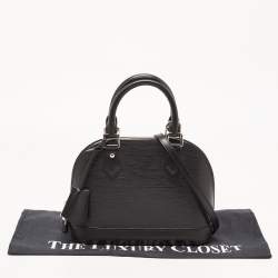 Pre Owned Louis Vuitton Black Epi Leather Alma BB Bag