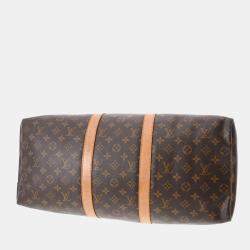 Louis Vuitton Brown Monogram Canvas Keepall 50 Boston bag
