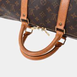 Louis Vuitton Brown Monogram Canvas Keepall 50 Boston bag