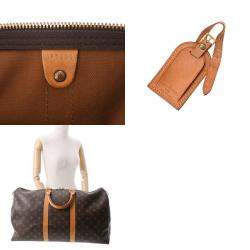 Louis Vuitton Brown Monogram Canvas Keepall 50 Boston bag