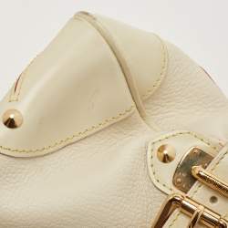 Pre Owned Louis Vuitton Cream/Off White Suhali Leather Le Radieux Bag
