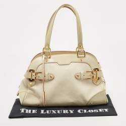 Pre Owned Louis Vuitton Cream/Off White Suhali Leather Le Radieux Bag