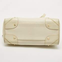 Pre Owned Louis Vuitton Cream/Off White Suhali Leather Le Radieux Bag