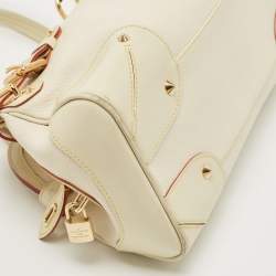Pre Owned Louis Vuitton Cream/Off White Suhali Leather Le Radieux Bag