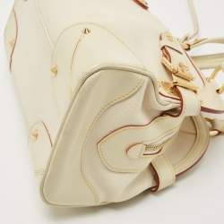 Pre Owned Louis Vuitton Cream/Off White Suhali Leather Le Radieux Bag