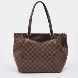 Pre Owned Louis Vuitton Damier Ebene Canvas and Leather Westminister GM Bag