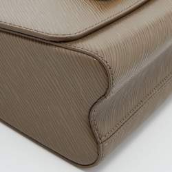 Pre Owned Louis Vuitton Khaki Epi Leather Twist MM Bag