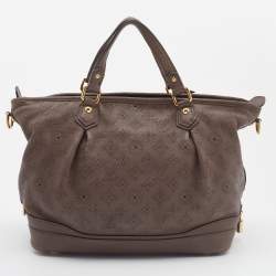 مملوكة مسبقًا حقيبة لوي فيتون ستيلار جلد ماهينا رصاصي كبيرة