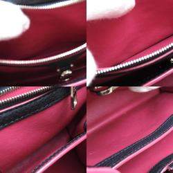 Louis Vuitton Black/Pink Leather Capucines BB Top Handle Bag