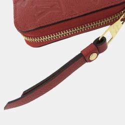 Louis Vuitton Burgundy Monogram Empreinte Leather Zippy Wallet