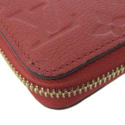 Louis Vuitton Burgundy Monogram Empreinte Leather Zippy Wallet