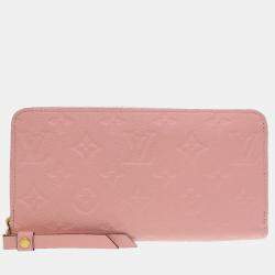 Leather wallet Louis Vuitton Pink in Leather - 24984023