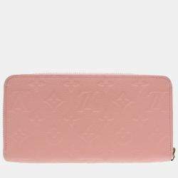 Zippy leather wallet Louis Vuitton Pink in Leather - 12154131