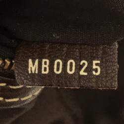 Pre Owned Louis Vuitton Brown Mono Lin Canvas Keepall Duffel Bag