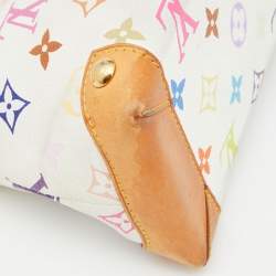 مملوكة مسبقًا حقيبة لوي فيتون إليزا مونوغرامية بيضاء متعددة الألوان