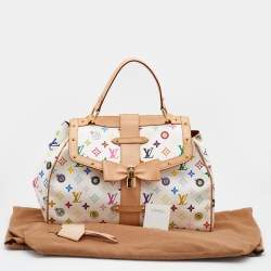 Pre Owned Louis Vuitton White Monogram Multicolore Canvas Murakami Eye Love You Bag