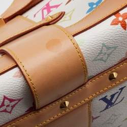 Pre Owned Louis Vuitton White Monogram Multicolore Canvas Murakami Eye Love You Bag