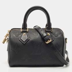 Louis Vuitton Speedy 25 black handles