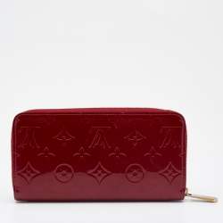 Authenticated Used Louis Vuitton Wallet Zippy Pomme d'Amour Red