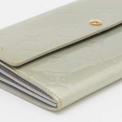 Louis Vuitton Silver Monogram Vernis Sarah Wallet