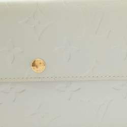 Louis Vuitton Silver Monogram Vernis Sarah Wallet