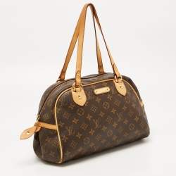 Pre Owned Louis Vuitton Brown Canvas Monogram Montorgueil PM bag