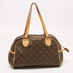 Pre Owned Louis Vuitton Brown Canvas Monogram Montorgueil PM bag