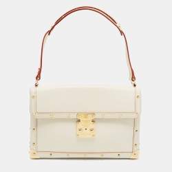 Artsy leather handbag Louis Vuitton White in Leather - 30847831